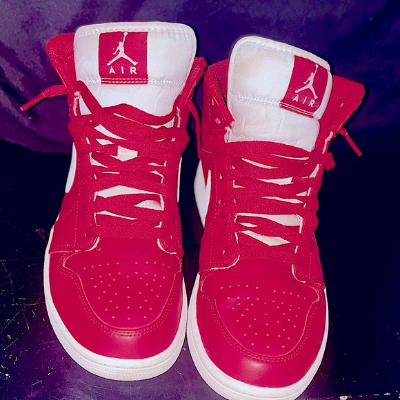 Jordan 1 red n white Very good condition sz10 - Picture 3 of 6